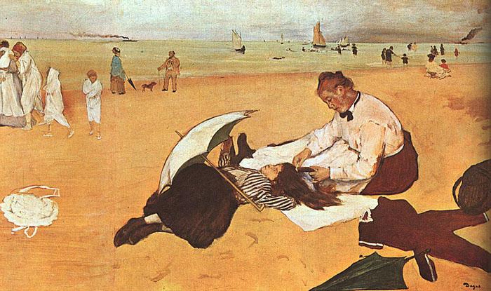 Edgar Degas At the Beach_z Sweden oil painting art
